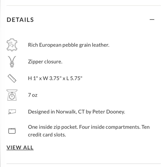 ❤️ Authentic Dooney and Bourke Pebble Grain Medium Zip Around Wallet ❤️ - Picture 5 of 7